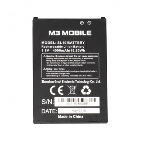 Bateria do terminali M3 Mobile SL10